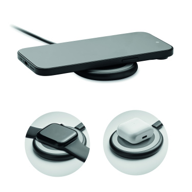 Logotrade promotional item image of: 3 in 1 wireless charger 15W