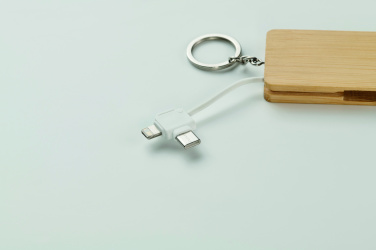 Logo trade promotional giveaway photo of: Key ring charging cable