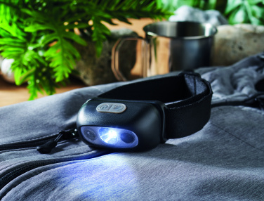 Logo trade promotional giveaway photo of: Rechargeable LED head torch