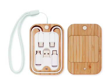 Logotrade advertising product picture of: 15W wireless charger in bamboo