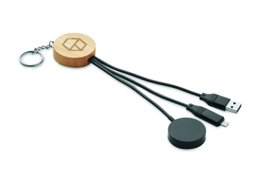 Logotrade corporate gift image of: Key ring with 4 in 1 60W cable