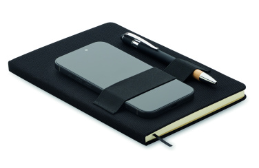 Logo trade promotional gifts picture of: A5 RPET notebook with pen