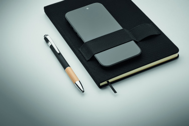 Logo trade promotional gifts picture of: A5 RPET notebook with pen