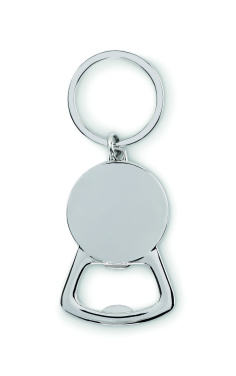 Logo trade business gift photo of: Recycled aluminium key ring