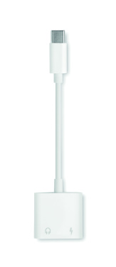 Logo trade business gifts image of: ABS jack audio splitter type C