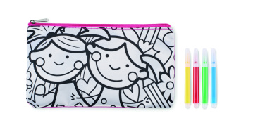 Logo trade corporate gifts image of: Pencil case with markers