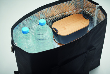 Logo trade promotional merchandise image of: 300D RPET cooler bag 3L
