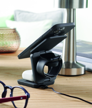 Logo trade advertising product photo of: 3in1 foldable charging station