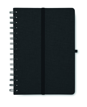 Logo trade advertising products image of: A5 notebook with phone holder