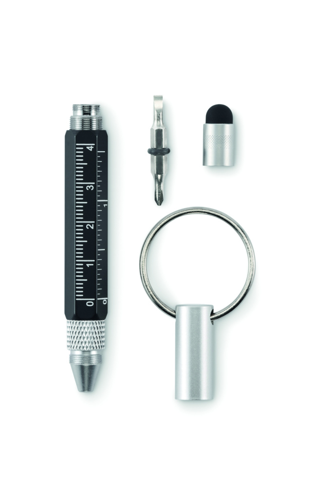 Logo trade promotional giveaways picture of: Key ring with twist action pen