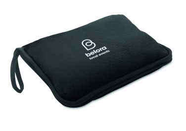 Logo trade promotional gifts image of: 2 in 1 travel blanket set