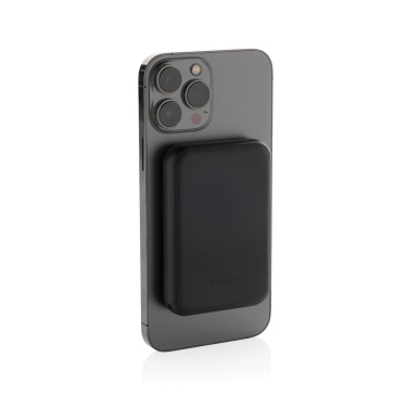 Logo trade promotional merchandise picture of: Stellar RCS recycled plastic 5000 mah 5W magnetic powerbank