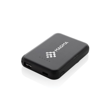 Logo trade corporate gifts picture of: Stellar RCS recycled plastic 5000 mah 5W magnetic powerbank
