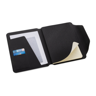 Logo trade business gifts image of: Teri AWARE™ RPET and walnut A5 portfolio