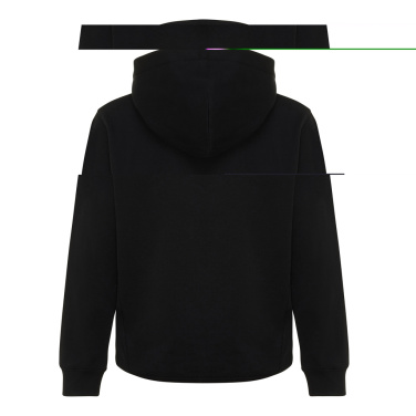 Logo trade advertising product photo of: Iqoniq Yengo kids recycled cotton hoodie with sidepockets