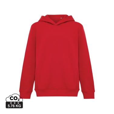 Logo trade promotional item photo of: Iqoniq Yengo kids recycled cotton hoodie with sidepockets