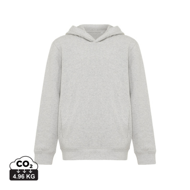 Logo trade advertising products image of: Iqoniq Yengo kids recycled cotton hoodie with sidepockets