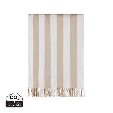 Logotrade promotional item picture of: VINGA Ornos GRS recycled cotton hammam towel