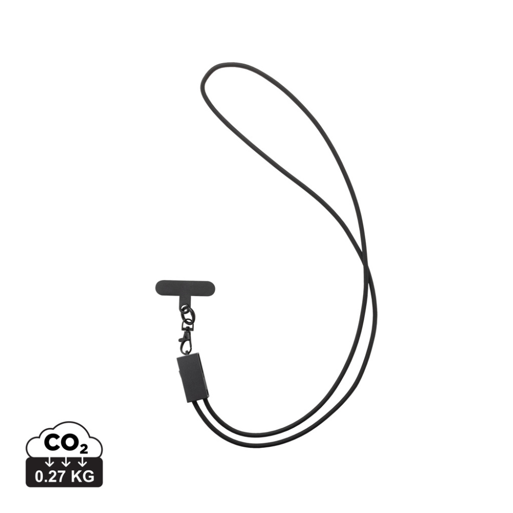 Logotrade promotional items photo of: Terra RCS recycled PET phone cord with dual charge cable