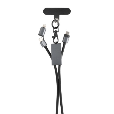 Logotrade promotional merchandise picture of: Terra RCS recycled PET phone cord with dual charge cable