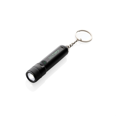 Logo trade promotional merchandise picture of: Gear X rechargeable ultra bright keychain torch