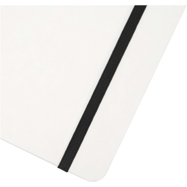 Logo trade promotional products image of: Holm A5 stone paper hard cover notebook with lined pages