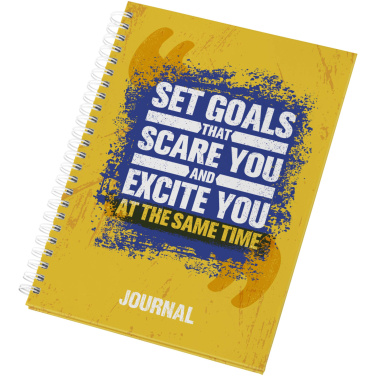 Logo trade business gifts image of: Desk-Mate® A5 hard cover journal