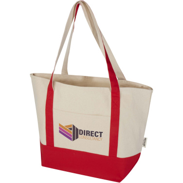 Logo trade corporate gifts image of: Sam 320 g/m² GRS recycled cotton tote bag
