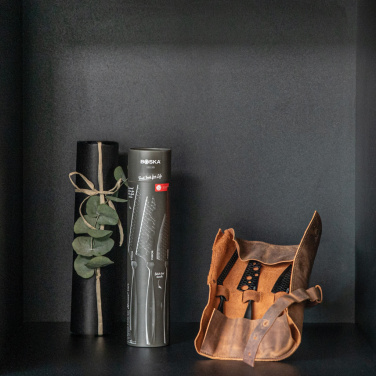 Logo trade promotional gifts picture of: BOSKA Cheese Knife Set Monaco+ Black