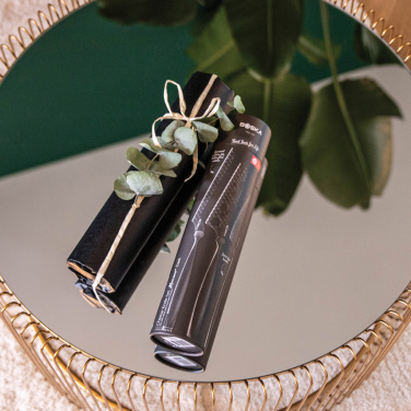 Logo trade promotional giveaways image of: BOSKA Cheese Knife Set Monaco+ Black