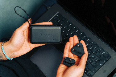 Logo trade advertising product photo of: Urban Vitamin Eureka hybrid GANcharger 10000mah powerbank65W