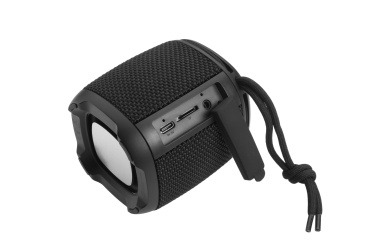 Logo trade promotional products image of: Bluetooth speaker HERMON Schwarzwolf