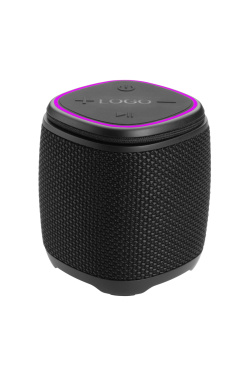 Logo trade promotional items image of: Bluetooth speaker HERMON Schwarzwolf