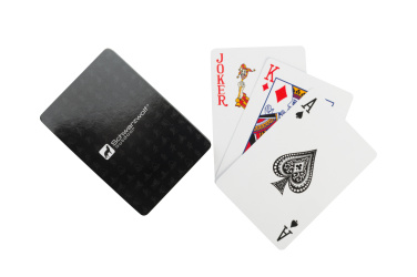 Logotrade promotional gifts photo of: Set of playing cards and dice MURRAY Schwarzwolf