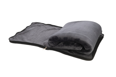 Logotrade promotional giveaways photo of: Blanket and pillow 2 in 1 AMIATA Schwarzwolf