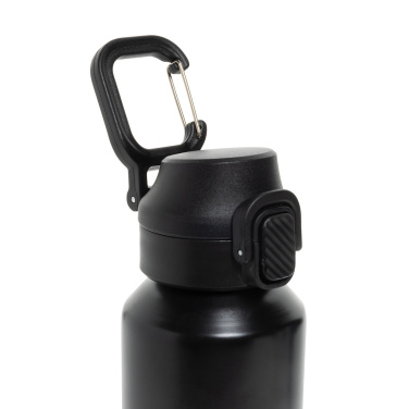 Logotrade business gift image of: Via RCS Re-steel lockable sport bottle 600ML