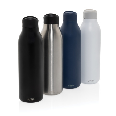 Logo trade promotional giveaways image of: Avira Alok RCS re-steel 360 waterbottle 600ML