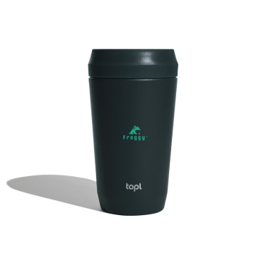 Logotrade business gift image of: Topl Recycled Steel To Go Tumbler Patented 360 Lid 354ml
