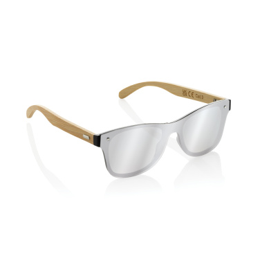 Logotrade advertising product image of: Prism RCS recycled plastic sunglasses with bamboo frame