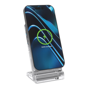 Logo trade promotional gifts image of: Magcharge 15W magnetic wireless charging stand