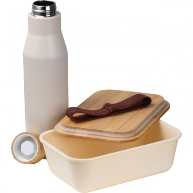 Logotrade corporate gifts photo of: Set Lunchbox with stainless steel bottle Toronto