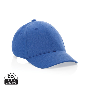 Logo trade promotional giveaways image of: Milo AWARE™ recycled heather 6 panel cap 200gr