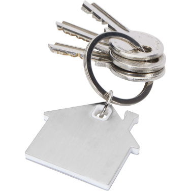 Logotrade promotional merchandise picture of: Nook house-shaped keychain