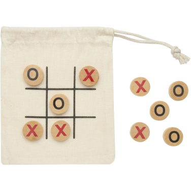 Logo trade promotional product photo of: Whorl wooden tic, tac, toe game
