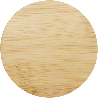 Logotrade corporate gift image of: Leona 350 ml glass cup with bamboo lid