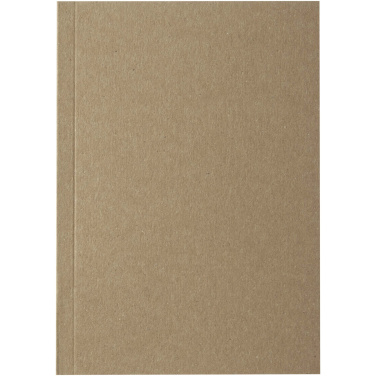 Logo trade corporate gift photo of: Novella Austen A6 recycled soft cover kraft notebook - 100 sheets