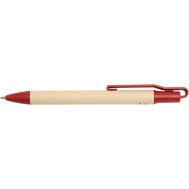 Logo trade business gift photo of: Liliana sugarcane paper ballpoint pen (blue ink)