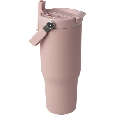 Logotrade advertising products photo of: Bronx 900 ml RCS recycled stainless steel copper vacuum insulated tumbler with dual function lid