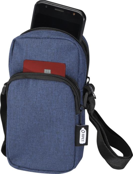 Logo trade promotional giveaways picture of: Ross GRS recycled phone pouch