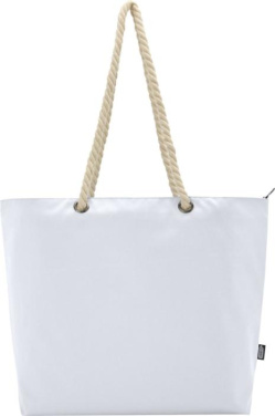 Logo trade promotional giveaways image of: Panama GRS recycled beach cooler tote bag with cord handles